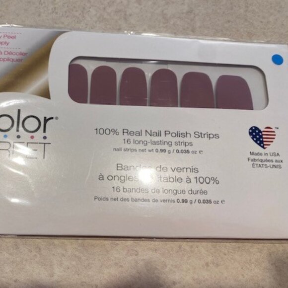 Color Street 100% Real Nail Polish 16 Strips Manchester Mauve New Unopened - Picture 1 of 2